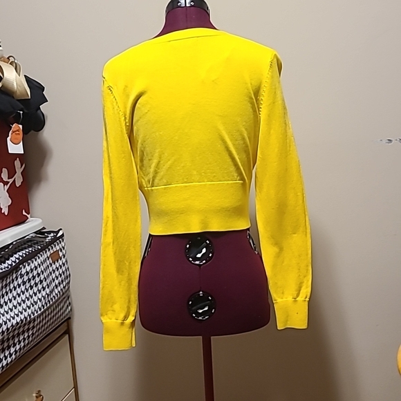 Bright Yellow Cardigan - Picture 2 of 4
